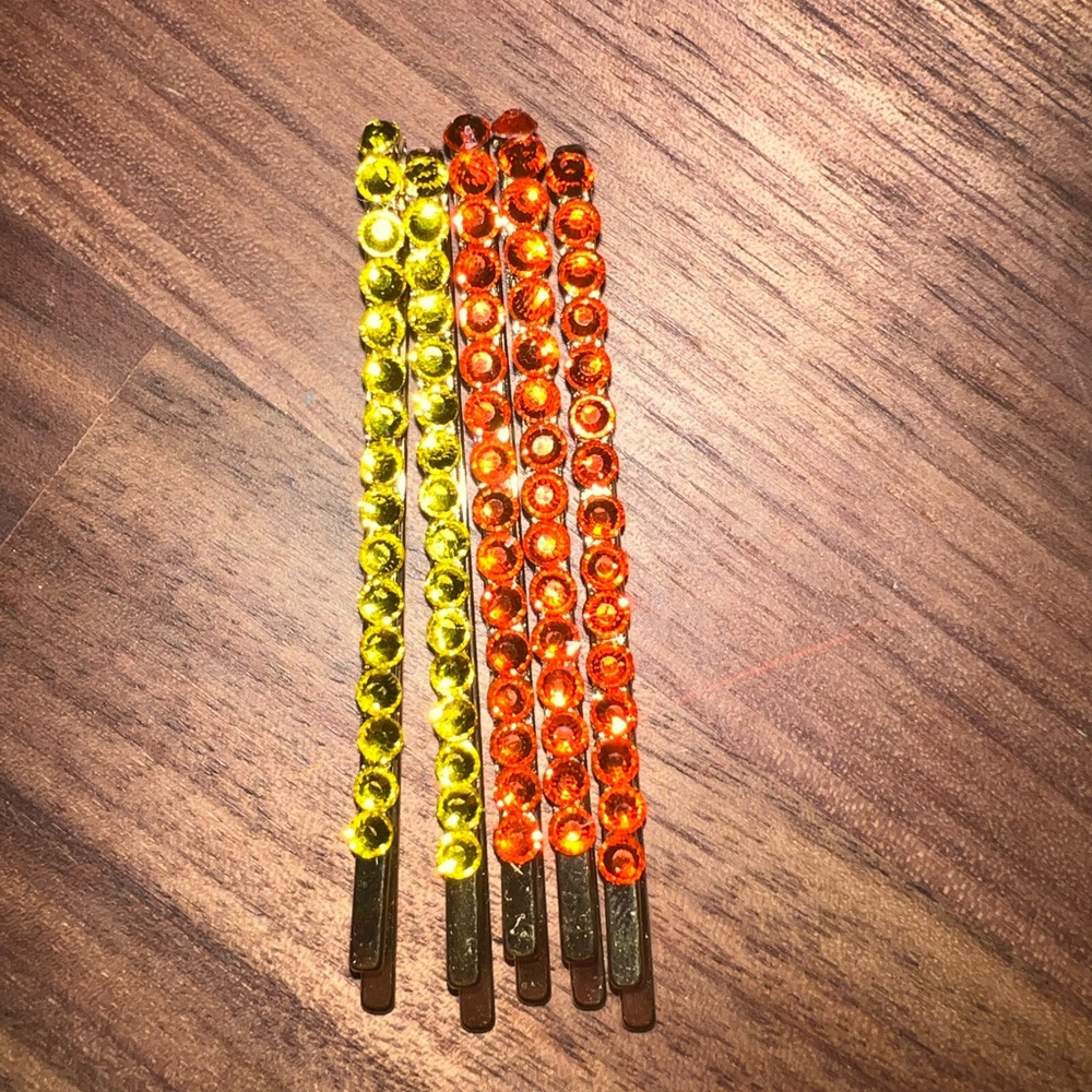 Austrian Crystal Bobby Pin 18k Gold Plated - Picture 1 of 3